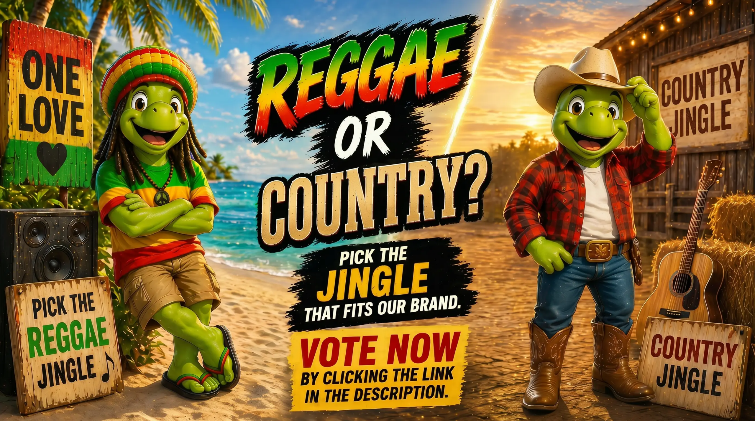 You are currently viewing Jingle’s Vote: Help Us Choose Between Country Or Reggae!