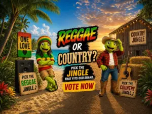 Read more about the article Jingle’s Vote: Help Us Choose Between Country Or Reggae!