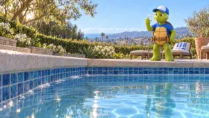 Foam on Pool Water